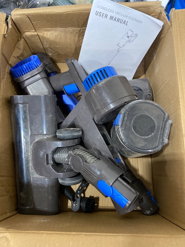 Photo 1 of ***MISSING HARDWARE HEAVY USE ***KCLASO Cordless Vacuum Cleaner, 550W 45KPA 50Min Vacuum Cleaners for Home, Self-Standing Stick Vacuum with Touch Screen, 3 Power Modes, Rechargeable Battery, Handheld Vacuum for Pet Hair/Carpet/Floor