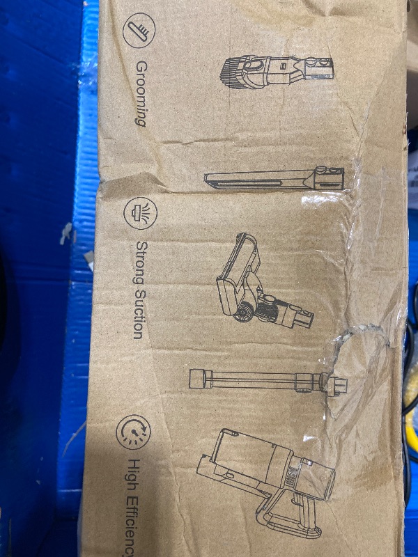 Photo 1 of ***MISSING HARDWARE HEAVY USE ***KCLASO Cordless Vacuum Cleaner, 550W 45KPA 50Min Vacuum Cleaners for Home, Self-Standing Stick Vacuum with Touch Screen, 3 Power Modes, Rechargeable Battery, Handheld Vacuum for Pet Hair/Carpet/Floor