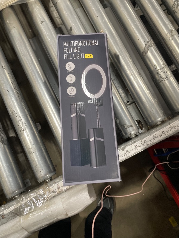 Photo 1 of ***DAMAGED - SEE NOTES/PICTURES***yAyusi Portable Ring Light with Stand, 4000mAh Battery Operated Cordless 10" Foldable Travel Ring Light, 79" Tripod Stand for Video Conference/Selfie/Live Stream/Makeup