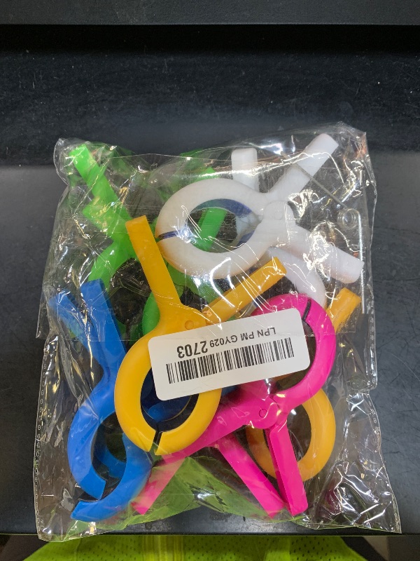 Photo 1 of 10 Pcs Beach Towel Clips for Beach Chairs, Towel Holder for Beach Chair Pool Chair on Cruise, Jumbo Size Heavy Duty Clothes Pins, Beach Chair Clips to Keep Your Towel from Blowing Away. (10)