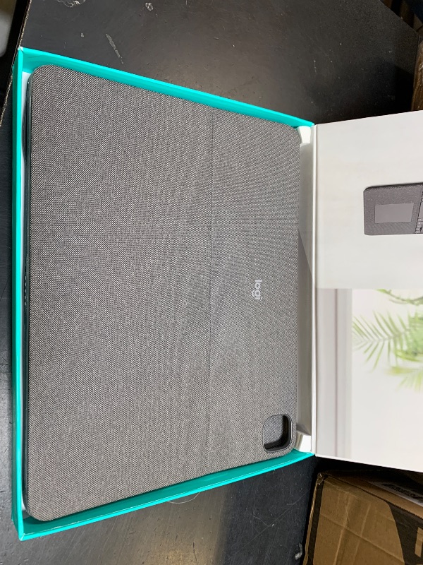 Photo 1 of Logitech Combo Touch iPad Pro 12.9-inch (5th, 6th gen - 2021, 2022) Keyboard Case - Detachable Backlit Keyboard with Kickstand, Click-Anywhere Trackpad, Smart Connector - Oxford Gray; USA Layout