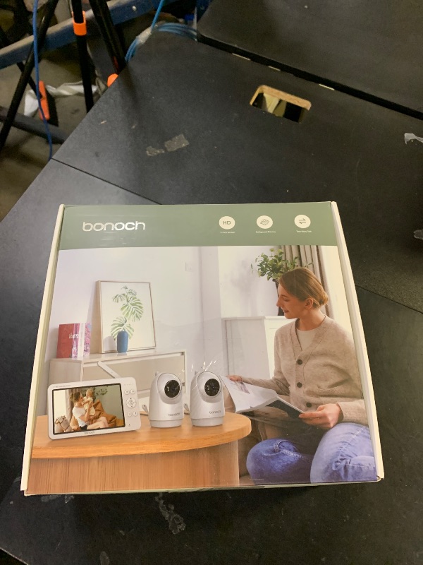 Photo 1 of *****NONFUNCTIONAL, FOR PARTS ONLY******
bonoch Upgraded 1080P Baby Monitor with 2 Cameras, 7" MegaView Split Screen Baby Monitor No WiFi, Dual Video Monitor with Camera and Audio, 6000mAh, White Noise, 2 Way Audio, PTZ, Night Vision