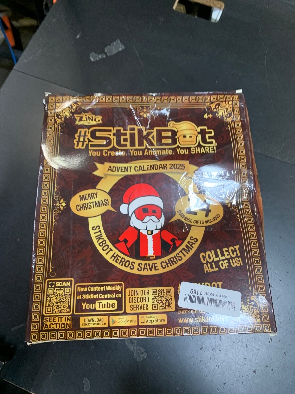 Photo 1 of Zing Stikbot Advent Calendar Christmas Countdown Hero Save Christmas with Exclusive Stikbots and Collectors' Items for Stop Motion Animation - Ages 4 and Up