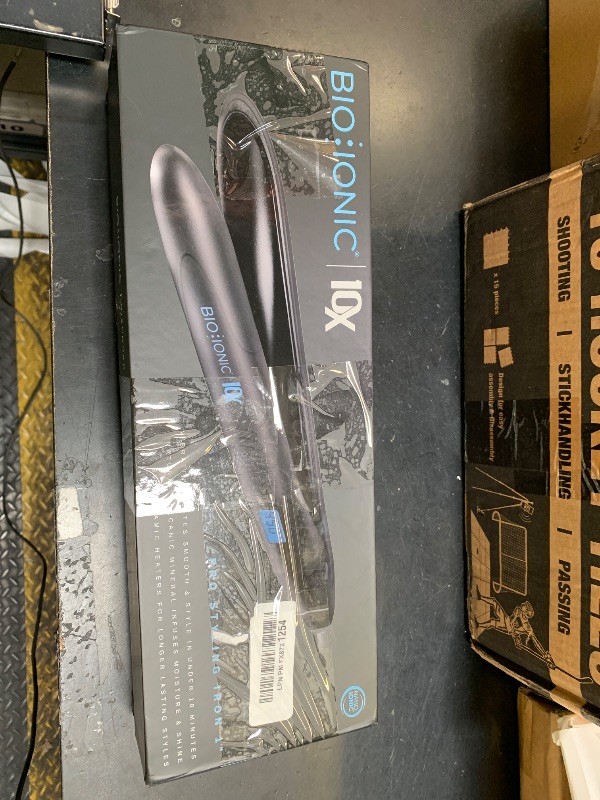 Photo 1 of Bio Ionic 10X Styling Iron, 1" Hair Straightener with Moisturizing Heat Technology, Flat Iron for 10-Minute Styling, Hair Straightener and Curler