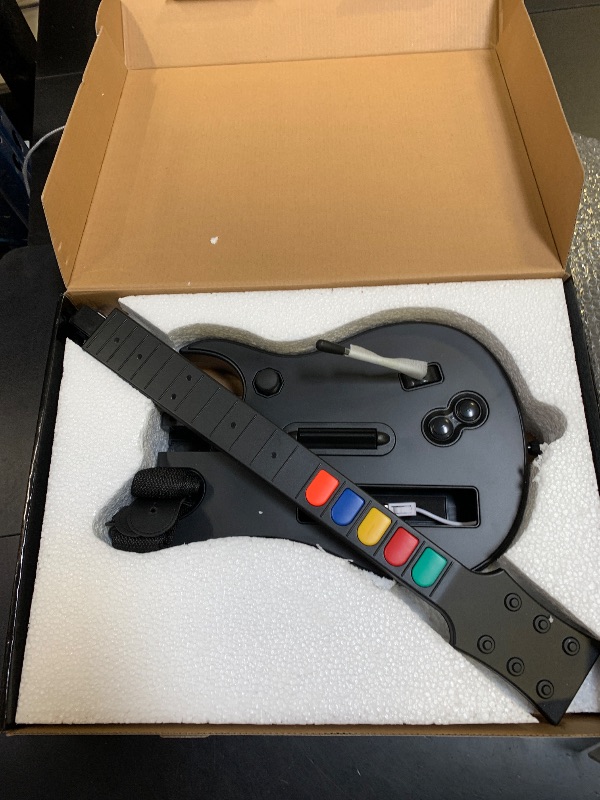 Photo 1 of KYAYUGM Wii Guitar Compatible for Nintendo Wii, Supports for Guitar Hero and Rock Band Games. - black?Rock Band 1 is Not Supported?