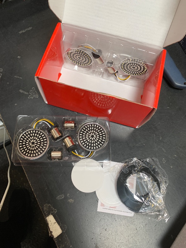 Photo 1 of Benlari 1157 LED Turn Signals Front Rear 81 LED Lights Super Bright 1156 Bulbs Lens Kit 1986-2024 Compatible for Harley Davidson Touring Dyna Softail Sportster Street Glide Road Glide Iron 883 1200