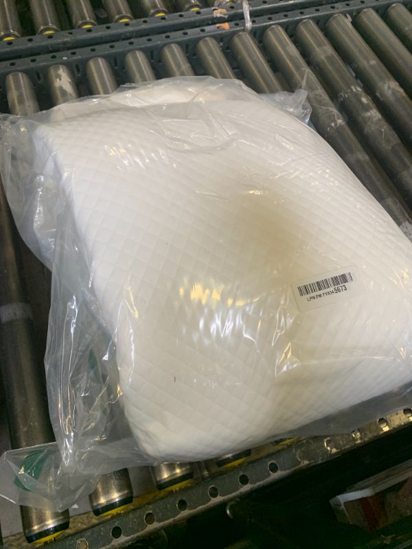 Photo 1 of JZHLLA Triangle Bed Gap Filler King High Density Foam Headboard Gap Filler Pillow with 2 PCS Pockets and Removable Washable Cover, Prevent Items from Falling