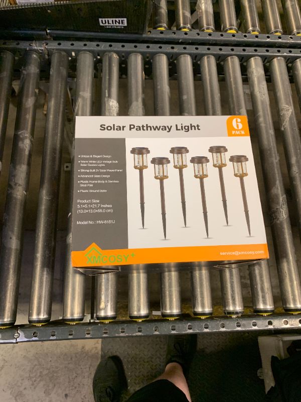 Photo 1 of XMCOSY+ Solar Pathway Lights Outdoor, 6 Pack Solar Powered Garden Lights, 20 LM LED Glass Landscape Lights, Waterproof Lighting for Garden Yard Landscape Driveway Walkway