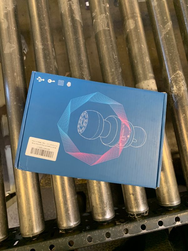 Photo 1 of eLinkSmart Smart Keypad Door Knob Fingerprint Door Lock Keyless Entry Ball Door Lock for Bedroom Office Apartment with Real Buttons Support Tuya App