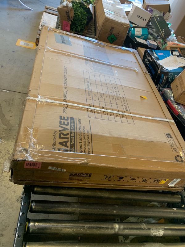 Photo 1 of --FACTORY SEALED-- GarveeLife 12x20 FT Metal Carport, Enclosed Car Port with Reinforced Frame and Steel Roof for All-Weather Use, Metal Garage Shed for Full-Sized Pickup Trucks --FACTORY SEALED--