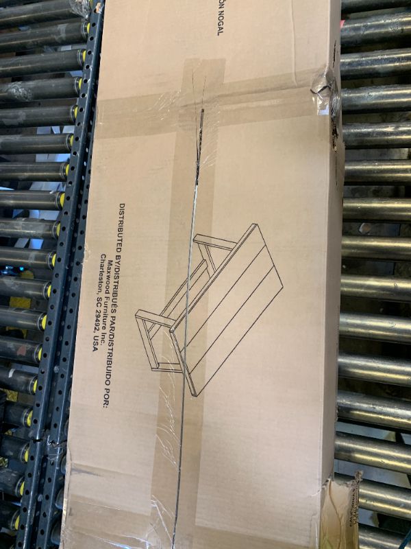 Photo 1 of **DAMAGED** UNKNOWN WHITE BENCH