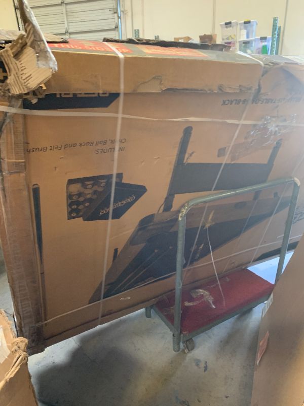 Photo 1 of GoSports 8 ft Portable Pool Table - No Assembly Required Folding Billiard Table in Oak