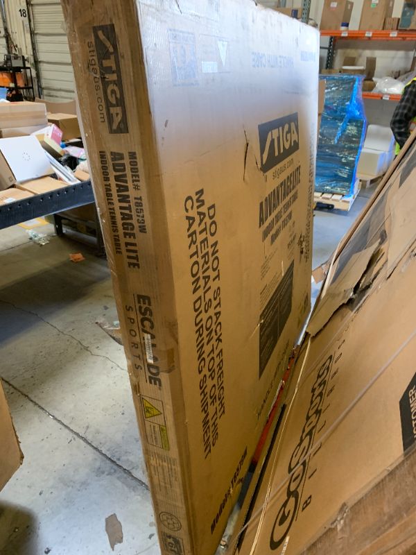 Photo 1 of STIGA Advantage Series Indoor Ping Pong Table, Foldable Table Tennis Table - 12, 15, 18, and 25mm Tabletops - Quickplay 10 Minute Assembly - Playback Mode - Recreational- to Tournament-Level