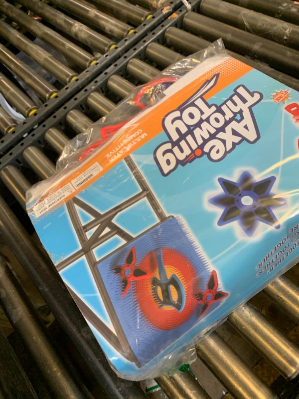 Photo 1 of Axe Throwing Game for Backyard, Axe Throwing Game Target with 6 Throwing Axes & 6 Dart, Outdoor/Indoor Games for Adults and Kids, Lightweight & Portable Yard/Carnival/Lawn Games for Family Party