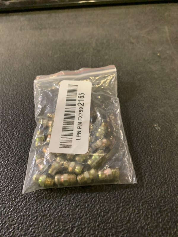 Photo 1 of 1/4-28 SAE-LT Copper Taper Thread Grease Zerk Nipple Fitting (Straight, 25)