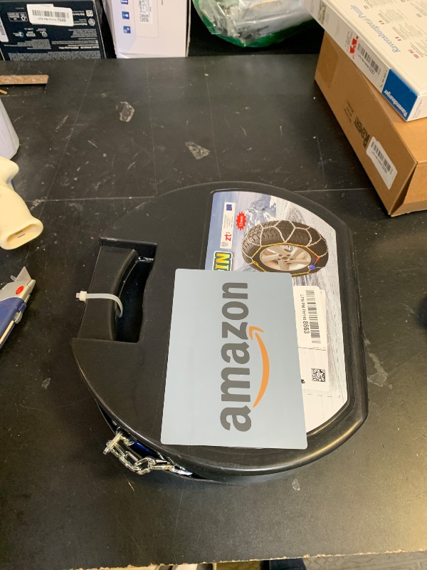 Photo 1 of Auto Tightening Snow Chains Tire Chains For Cars Suv Pickup Trucks - Auto Tightening 1 Min Quick Fit AND Easy Installation, Reusable Universal Emergency Traction Snow Chains - Set of 2?HKN110?