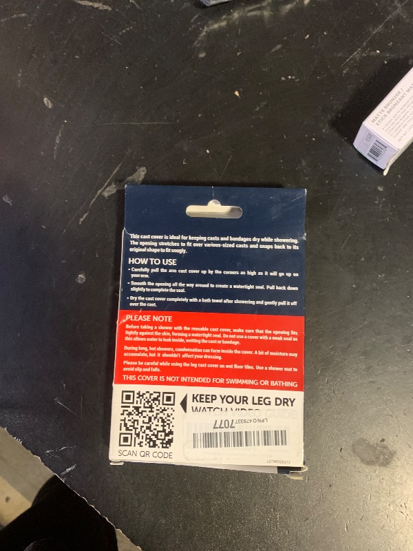 Photo 1 of 100% Waterproof Cast Covers for Shower Leg - 2pk - Tight Seal - Reusable Adult Half Leg Cast Protectors - Knee, Ankle, Foot - After Surgery Bandage and Dressing Cast Bag for Wounds and Burns