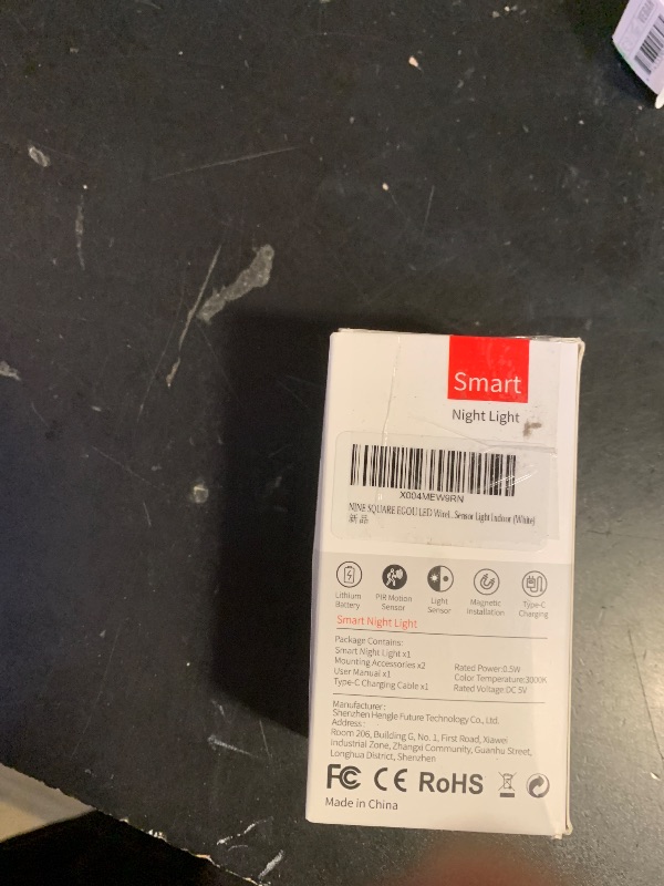 Photo 1 of NINE SQUARE EGOU LED Wireless Wall Sconce with 7 Colors Changing, Motion Sensor Light Indoor, 1500mAh Rechargeable Battery Operated Wall Sconces for Bedroom Bedside Hallway Courtyard Doorway (White)