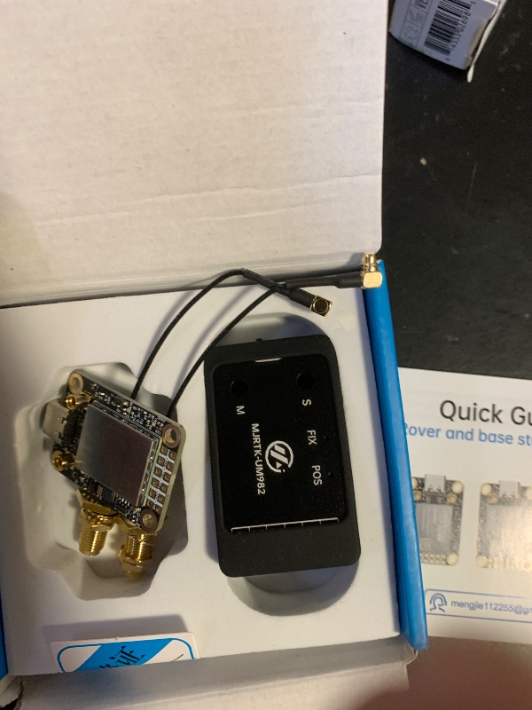 Photo 1 of MJ GPS RTK Module, Centimeter-Level high-Precision Tracker, All-Constellation(GPS/BDS/GLONASS/Galileo/QZSS) GNSS Receiver, Real-time Positioning of Vehicles and GPS surveys (MJRTK-UM982)