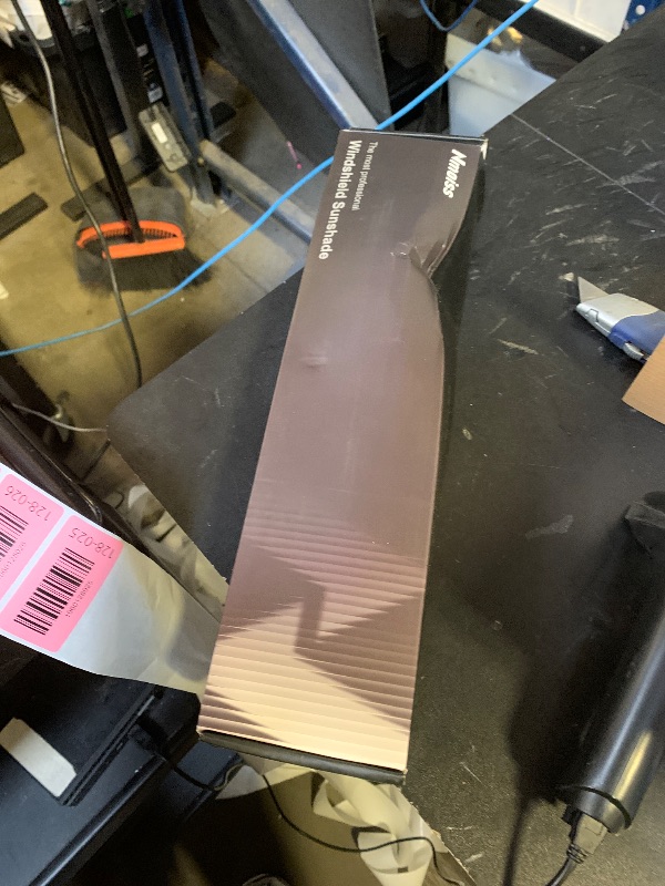 Photo 1 of [Upgraded] Nmoiss Windshield Sun Shade Umbrella - [Vinyl Coating Heat Shield] Protect Car from Sun Rays & Heat Damage Keep Cool and Protect Interior, Spring Structure Edge Medium 56" L x 31" W