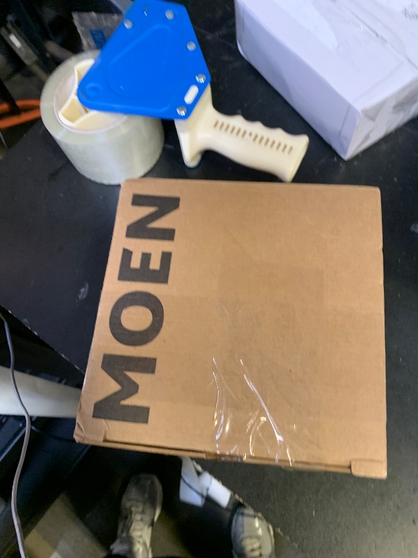 Photo 1 of Moen Gibson Matte Black Pressure Balancing Eco-Performance Showerhead, Shower Handle, and Tub Spout, Posi-Temp Valve Required, T2903EPBL