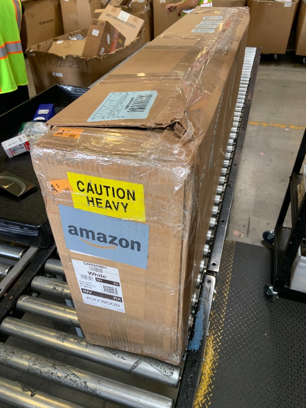 Photo 1 of POLYWOOD Vineyard 60" Outdoor Patio Bench, White