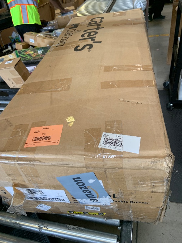 Photo 1 of Carter's by Davinci Colby 6-Drawer Baby Dresser - GREENGUARD Gold Certified, Wooden Double Chest of Drawers for Kids - Versatile Storage Dresser for Bedroom, Nursery, Living Room, Hallway - Walnut