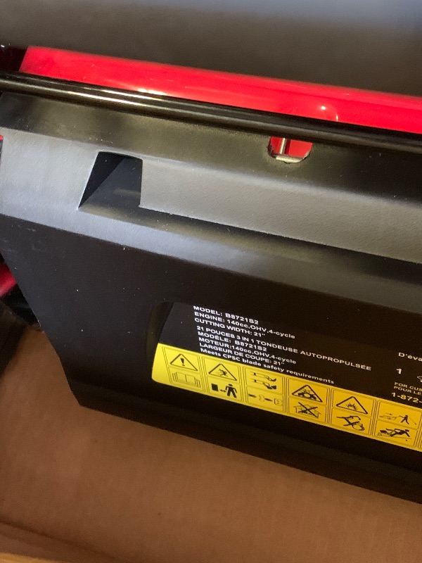 Photo 1 of PowerSmart 21" B&S Engine 140cc Self-Propelled Lawn Mower – Durable Steel Deck, 6-Height Adjustments, 3-in-1 Mulching Versatility