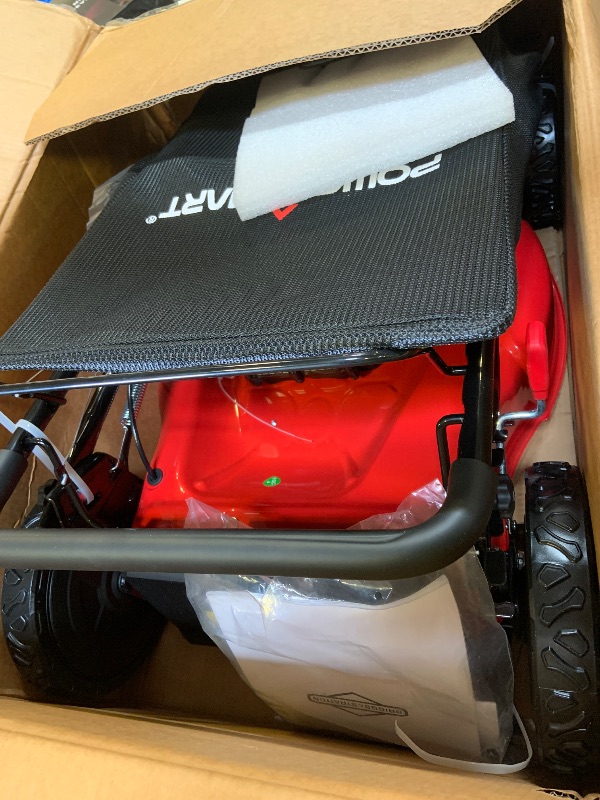 Photo 1 of PowerSmart 21" B&S Engine 140cc Self-Propelled Lawn Mower – Durable Steel Deck, 6-Height Adjustments, 3-in-1 Mulching Versatility