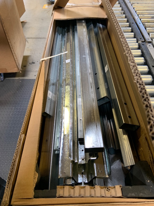 Photo 1 of Garvee 10 x 12 ft Outdoor Storage Shed, Heavy-Duty Waterproof Tool Shed Storage with Lockable Door, Vents and Updated Frame Structure, Large Metal Tool Shed for Backyard, Patio Lawn, Grey (parts unknown if partial set)