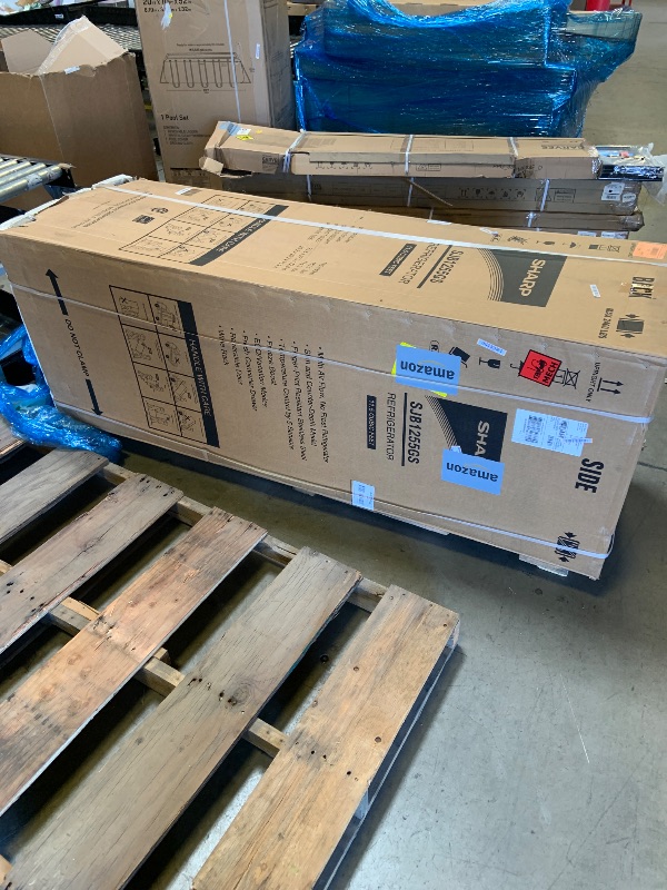 Photo 1 of Sharp SJB1255GS Bottom-Freezer Counter-Depth Refrigerator, 24 Inch, 11.5 Cubic Foot, Garage Ready (FACTORY SEALED)