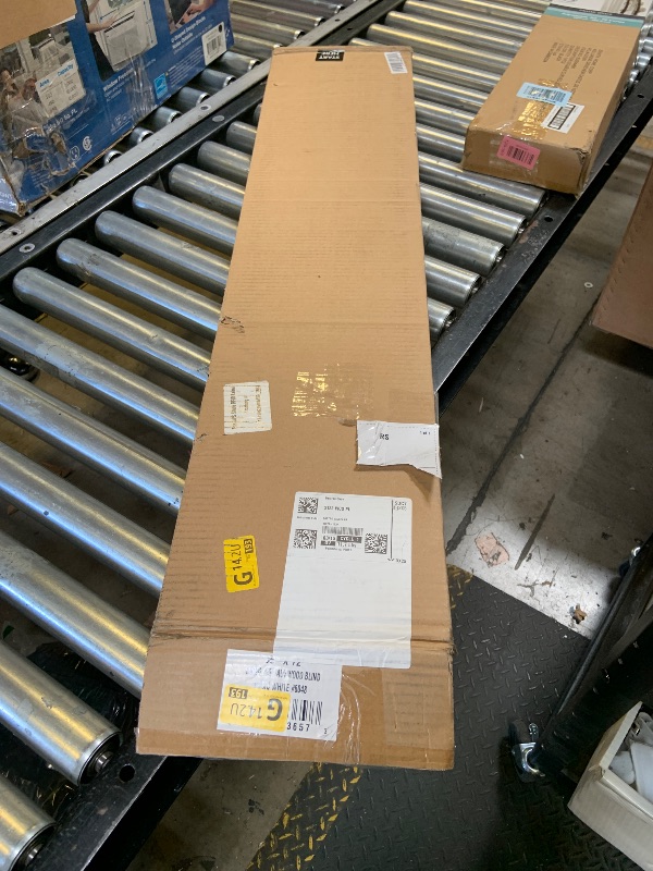 Photo 1 of White Cordless Room Darkening Faux Wood Window Blinds with 2 in. Slats, 60 in. W x 48 in. L
