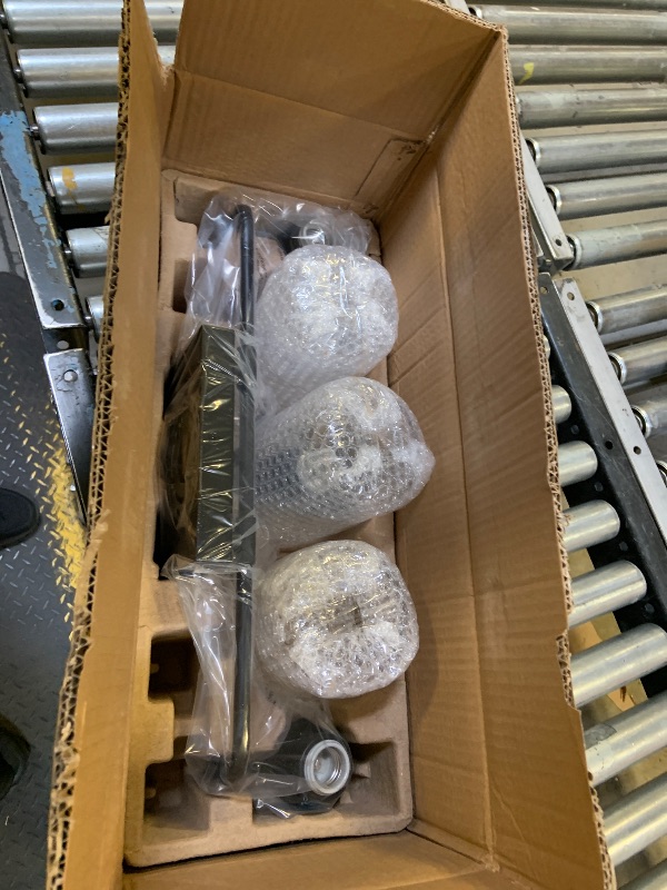 Photo 1 of SOLFART 3 Lights Bathroom Light Fixtures Over Mirror Black Vanity Lights for Bathroom Wall Lights for Bathroom Matte Black Mirror Light