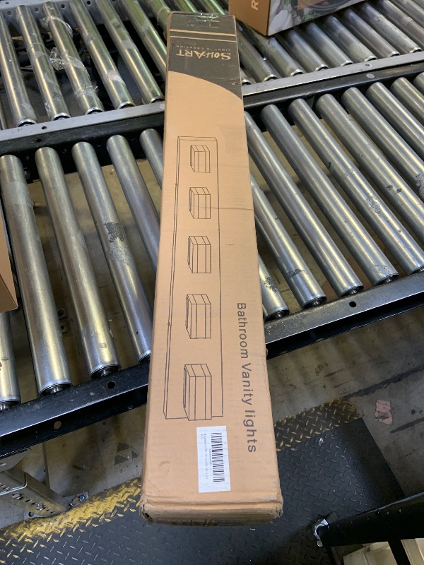 Photo 1 of SOLFART 5 Light Bathroom Vanity Light Brushed Nickel Bathroom Vanity Light Fixtures Over Mirror Led Lights for Restroom Nickel