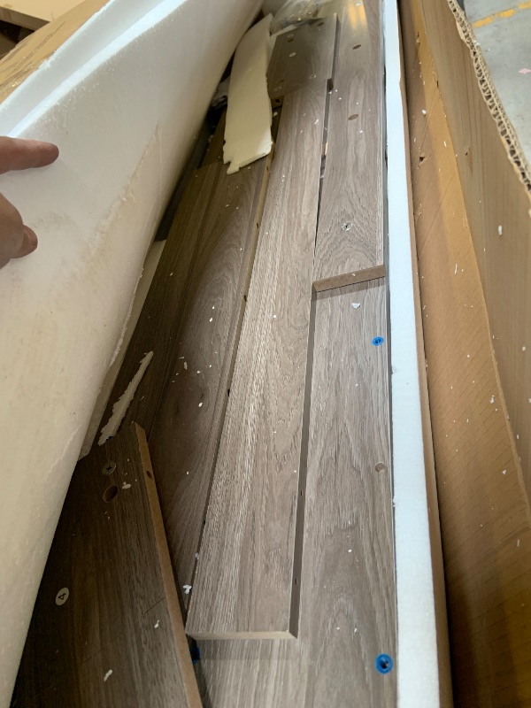 Photo 1 of Tribesigns Farmhouse Console Table, 63-Inch Long Narrow Sofa Table Behind The Couch, Wooden Rectangular Entryway Table for Entrance, Hallway, Living Room, Rustic Brown (Rustic Brown)
