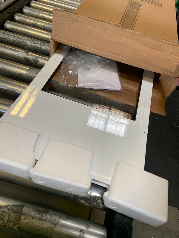 Photo 1 of PetSafe Sliding Glass Pet Door - No-Cut DIY Install Doggy Door for Renters - Aluminum Frame - Adjustable Height 91 7/16" to 96" - Ideal for Large Dogs Up to 100 lb - White