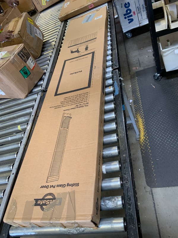 Photo 1 of PetSafe Sliding Glass Pet Door - No-Cut DIY Install Doggy Door for Renters - Aluminum Frame - Adjustable Height 91 7/16" to 96" - Ideal for Large Dogs Up to 100 lb - White