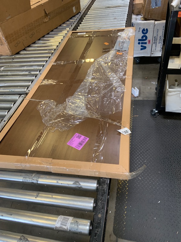 Photo 1 of Bme Hevea Solid Wood Butcher Block Countertop in Walnut, Walnut Butcher Block Table Top with UV Finish for DIY Washer Dryer/Island/Kitchen Countertop, 60" L x 25" W x 1.5" Th