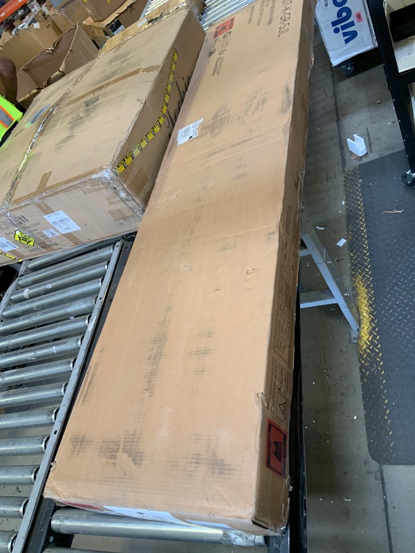 Photo 1 of Novilla King Bed Frame and Headboard, Linen Upholstered King Size Bed Frame with Wood Slats Support, No Box Spring Needed, Heavy Duty Feet, Easy Assembly, Grey