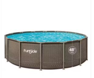 Photo 1 of Oasis Designer 16 ft. Round 48 in. Deep Metal Frame Above Ground Pool Set (factory sealed) 
