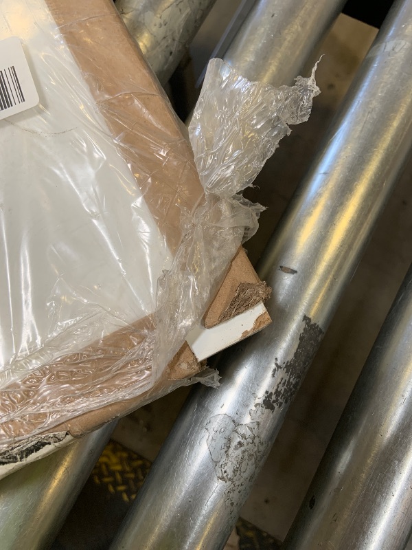 Photo 1 of JUBEST 36"x80" 2-Panel Shaker Style White Primed Hollow Core Interior Molded Door Slab, NOT Pre-drilled and NOT Included Hardware, Pre-Assembled Interior Door for Pantry, Laundry, Closet (chipping in corner)