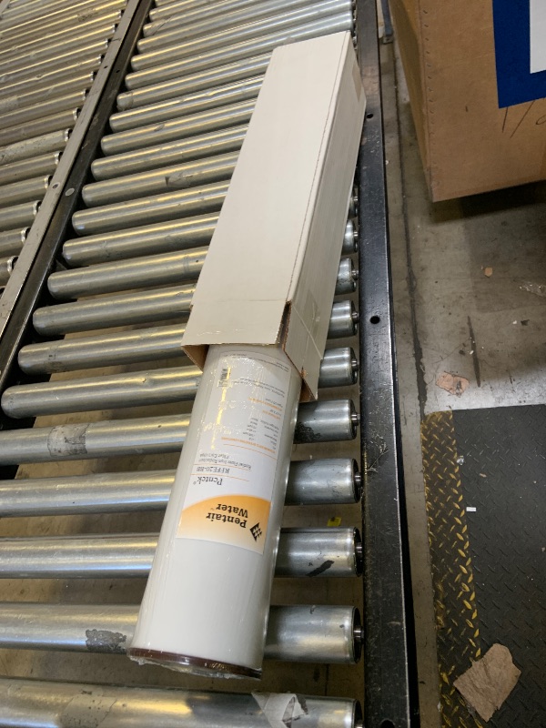 Photo 1 of Pentair Pentek RFFE20-BB Big Blue Water Filter, 20-Inch, Whole House Radial Flow Iron Reduction Replacement Cartridge, 20" x 4.5", White