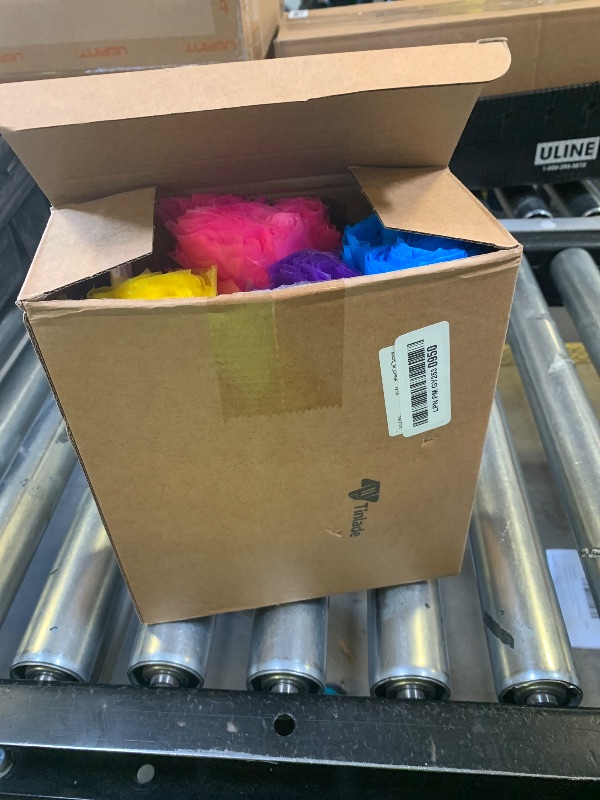 Photo 1 of Tinlade 6 Pcs 14 Inch Dr Party Decorations Large Trees Pom Pom Supplies Decorations Colorful Fluffy Fuzzy Tissue Paper Flowers for Classroom Reading Event, Birthday Party, Gift for Reading Enthusiasts