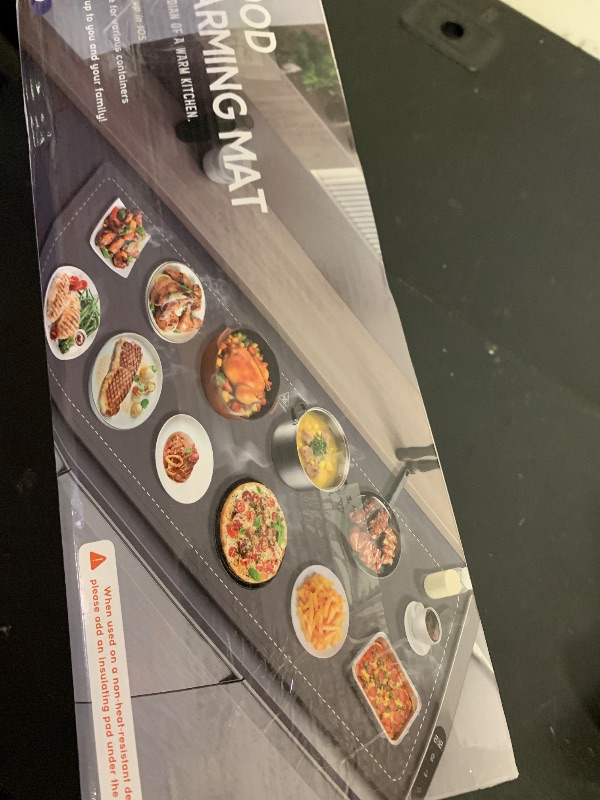 Photo 1 of Extra Large Warming Mat for Food, (42"x15") Food Warming Mat with Countertop Insulation Pad, 6 Level Temperature & 6 Hours Timer, Silicone Food Heating Pad, Warming Trays for Buffets Party, Beige