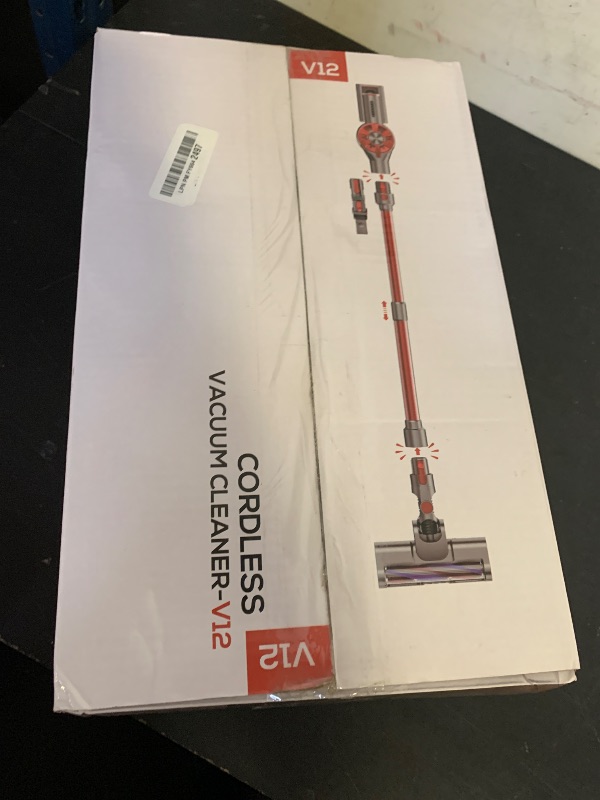 Photo 1 of Comvtu Cordless Vacuum Cleaner for Home, 80,000PRM Powerful 4 in 1 Lightweight Stick Vacuum with 2 Adjustable Suctions, Max 40 Mins Runtime, 2600mAh Rechargeable Vacuum Cleaners (Rave Red)