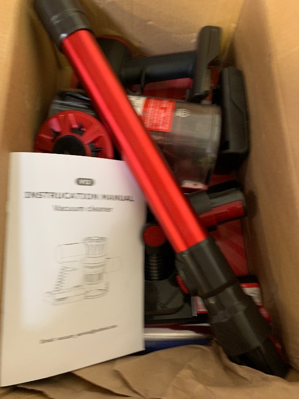 Photo 1 of Comvtu Cordless Vacuum Cleaner for Home, 80,000PRM Powerful 4 in 1 Lightweight Stick Vacuum with 2 Adjustable Suctions, Max 40 Mins Runtime, 2600mAh Rechargeable Vacuum Cleaners (Rave Red)