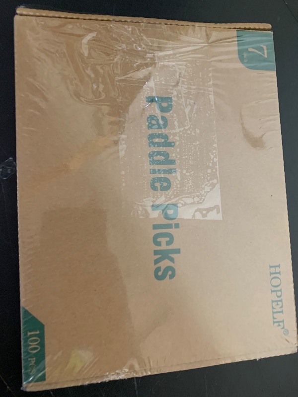 Photo 1 of 100PCS Cocktail Picks, Fancy Picks for Appetizers, Decorative Skewers for Appetizers Drinks Party Fruit, 7 Inch Long Wooden Bamboo Paddle Food Sticks Charcuterie Boards Accessories