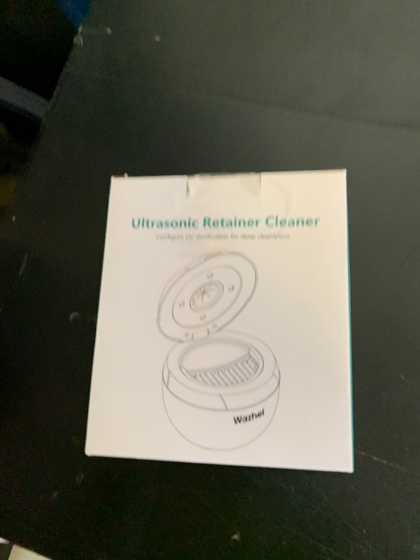 Photo 1 of Ultrasonic Retainer Cleaner Machine, 45kHz Dental Cleaning Pod for Denture, Mouth Guard, Night Guard, Aligner, Braces, Toothbrush, 200ML Denture Cleaner with Digital Timer & 4 Modes, Black