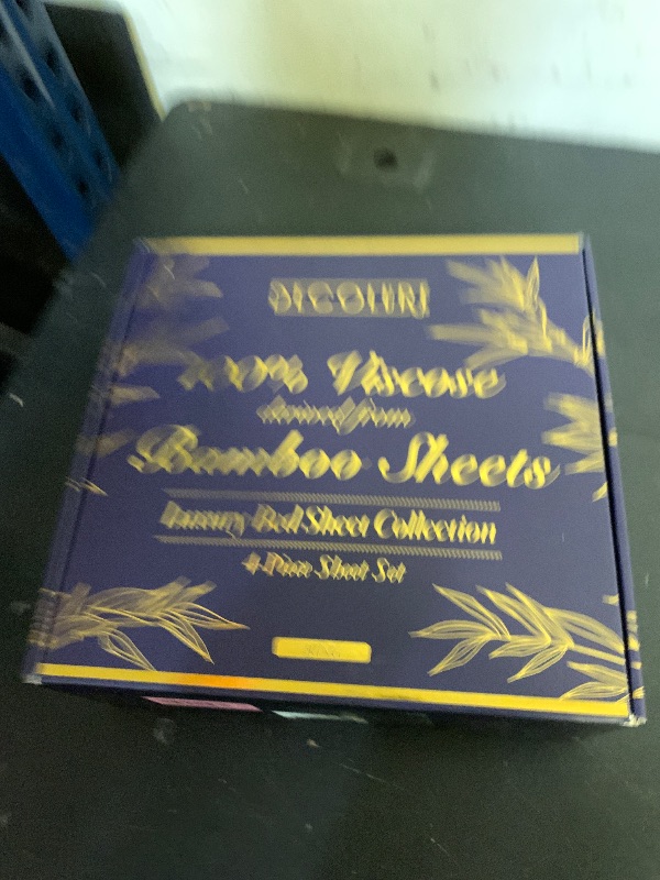 Photo 1 of DECOLURE 100% Viscose Derived from Bamboo Sheets King Size - Luxury 4 Pc Naturally Cooling Sheets, Ultra Soft Bed Set - Deep 17" Pockets, Durable Double Stitching, Oeko Tex Standard (Navy Blue)