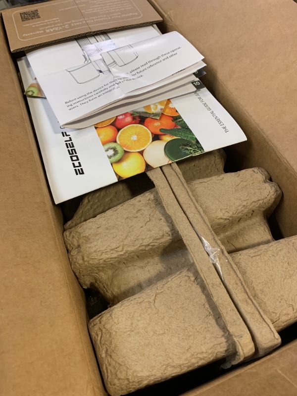 Photo 1 of ECOSELF Juicer Machines with 3 Filters (For Juice/Sorbet/Nut Milk), Slow Masticating Juicer With 6.0" Wide Mouth Hopper for Vegetables & Fruits, Self Feeding, Juicer for Family Party, With Brush